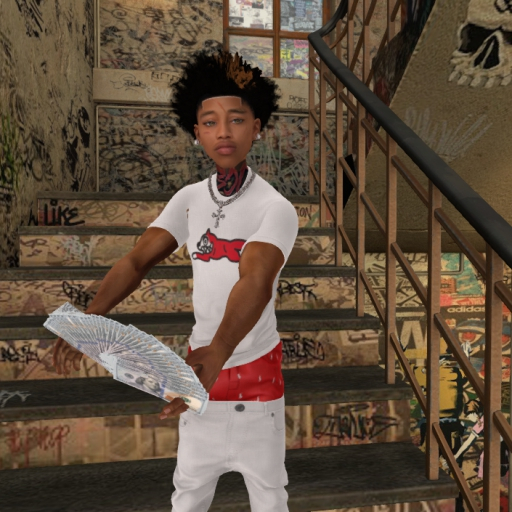 showing off money pose