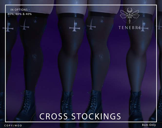 ..TENEBRE..  Cross Stockings