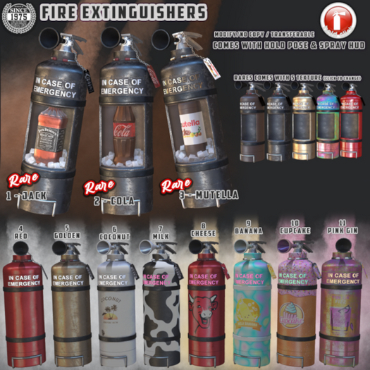 05. [Since1975] Fire Extinguisher - Golden