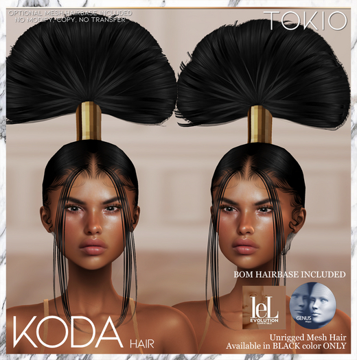 TOKIO Hair - KODA Alpha Hair - Black
