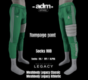 .adm- Rampage Pant Green (legacy classic,athletic)