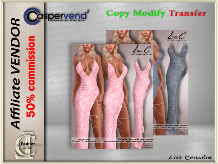 LC Affiliate Vendor  - Tamara Dress [5 Vendors]