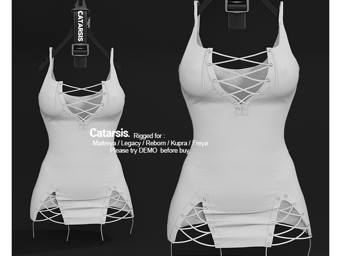 Catarsis - NOSEDIVE Dress - WHT