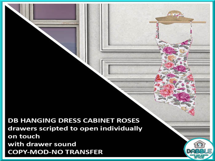 DB HANGING DRESS CABINET ROSES  add me