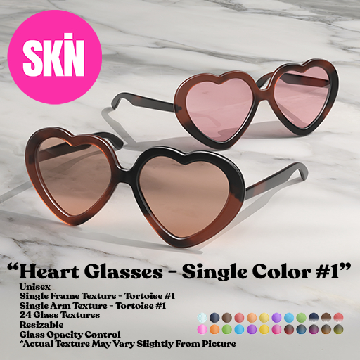 SKN - Heart Glasses - Tortoise #1 - Add me