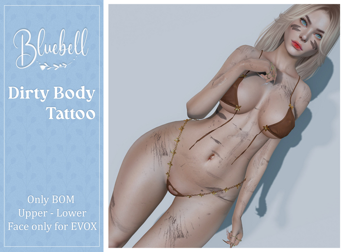 BLUEBELL Dirty Body Tattoo