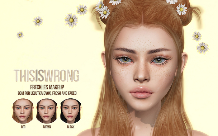 THIS IS WRONG Freckles BLACK