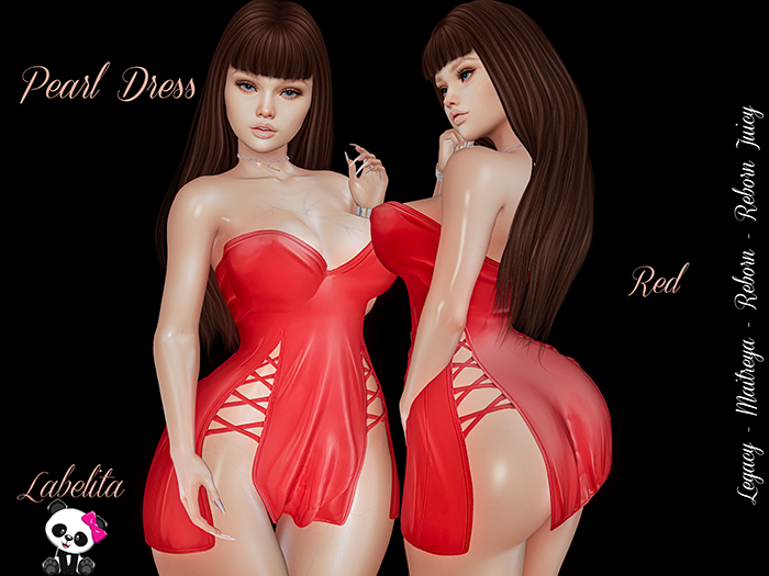 [LABELITA] Pearl Dress Red