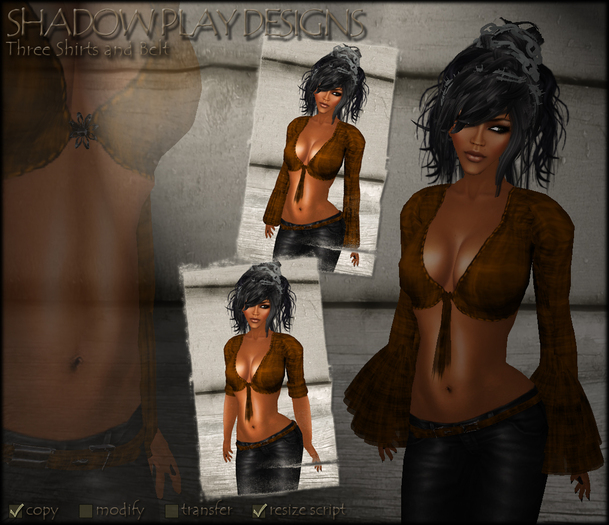 Shadow Play Designs - Renegade Shirts & Belt Orange (boxed)