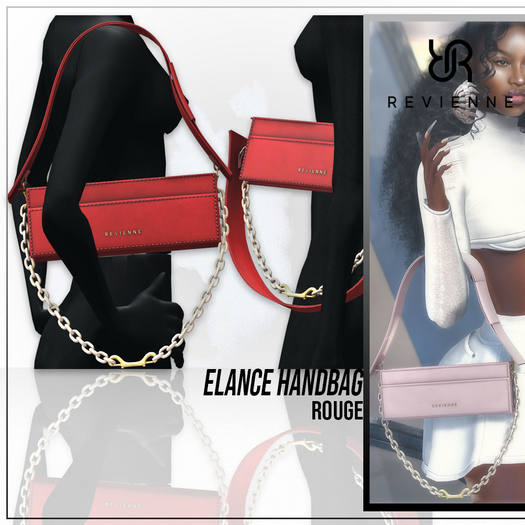 Revienne: The Elance Handbag [ROUGE]
