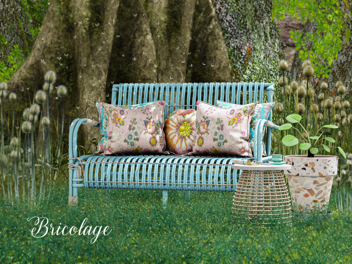 Bricolage Verano Rattan Bench Fatpack PG