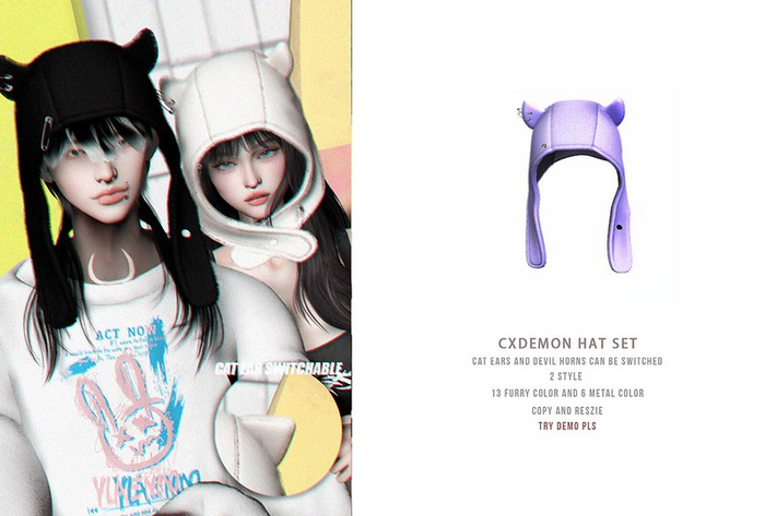 = DAE = CXDemon Hat Pack