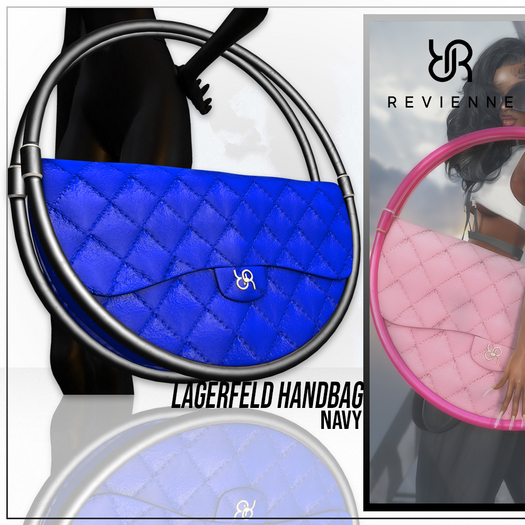 Revienne: The Lagerfeld Handbag [NAVY]