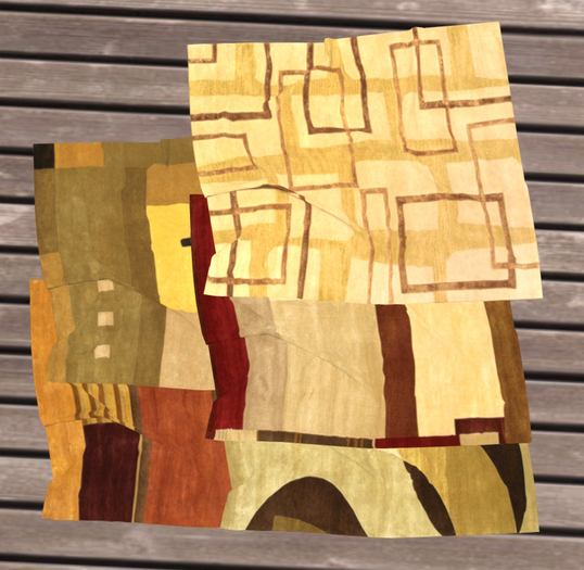 ARTVAGO – Rectangular Rug with 12 Modern Ver.1 Textures (Mesh)