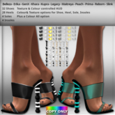 *DCDF* Rose Shoes: Sheer/Solid Fatpack