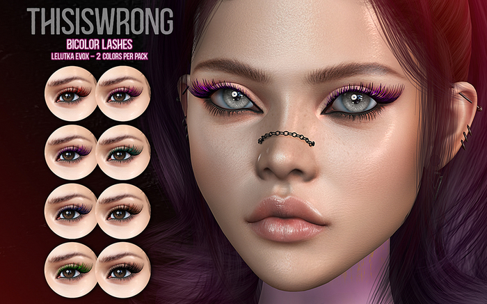 THIS IS WRONG Bicolor lashes - FATPACK