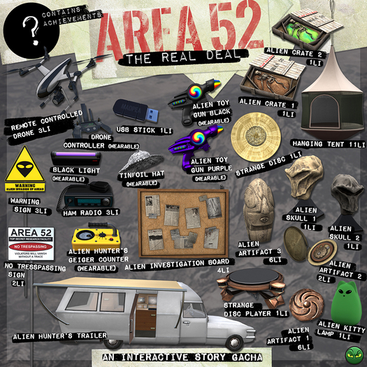 MadPea Area 52 - Warning Sign 