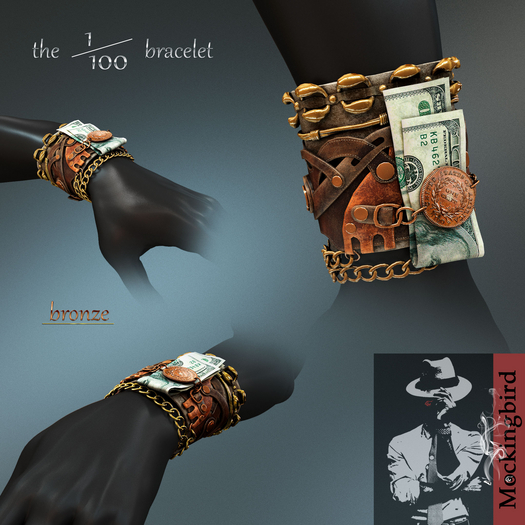 <MKB> Bracelet «1/100». Bronze.
