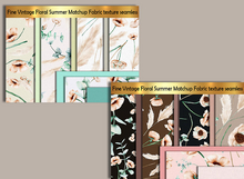 FatPack Fine Vintage Floral Summer Matchup Fabric texture seamless