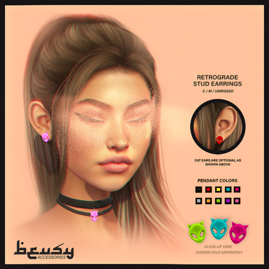 Beusy: Retrograde Stud Earrings / Fatpack