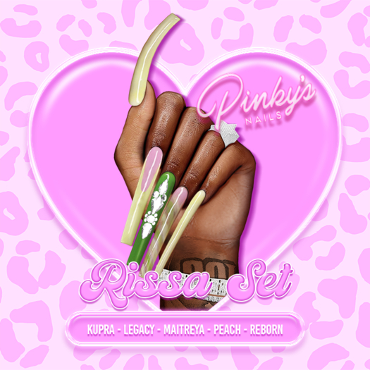 !! Pinky's Nails !! Rissa Set ' Coffin