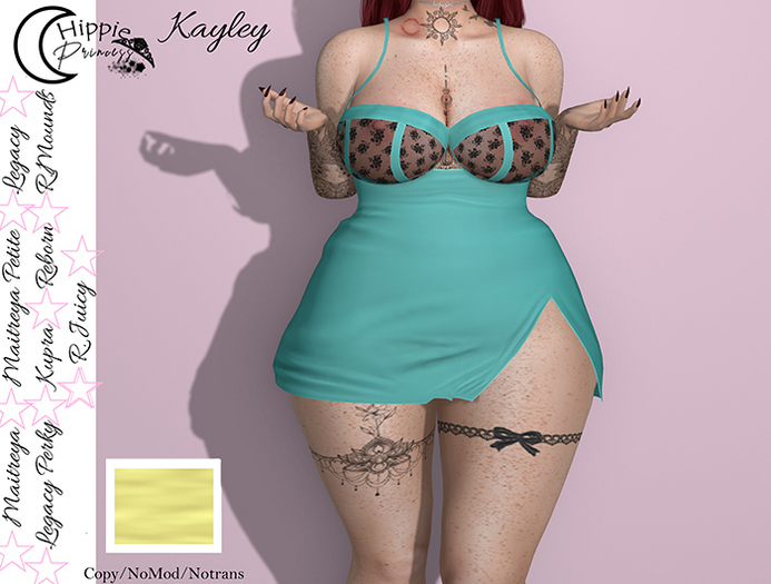 *HP* Kayley yellow b/lace (ADDME)