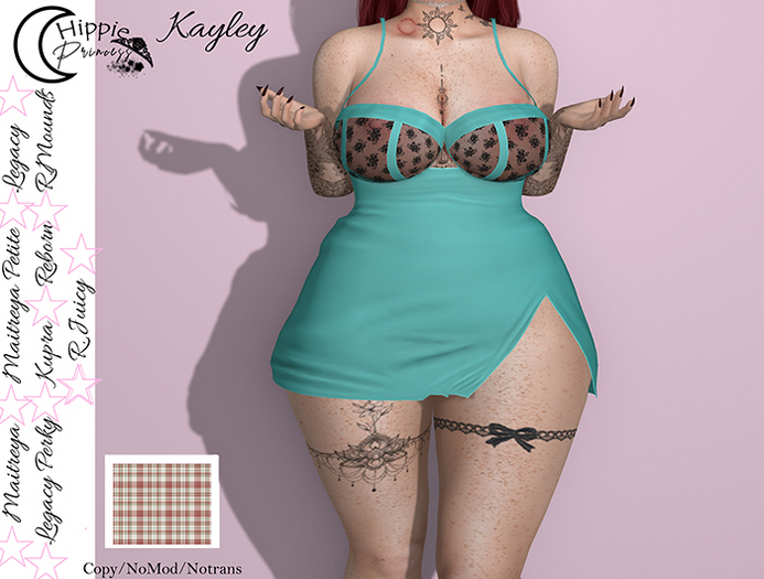 *HP* Kayley Plaid  b/lace (ADDME)