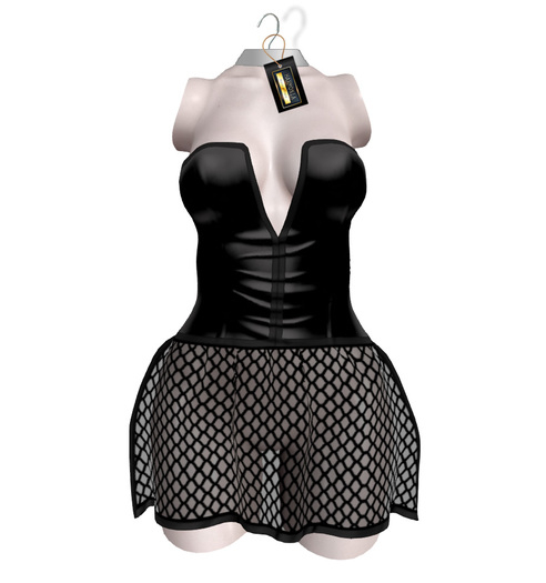 Black Fishnet Dress Freya