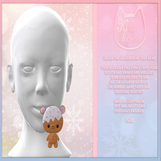 [TKC]Ginger The Gingerbread teddy bear ~ ADD ME ~