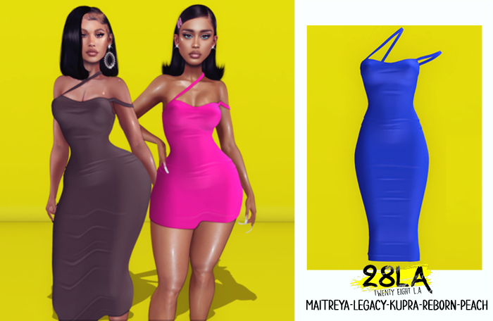 28LA. Kimora Long Dress  Blue Unpacker HUD [Add Me]