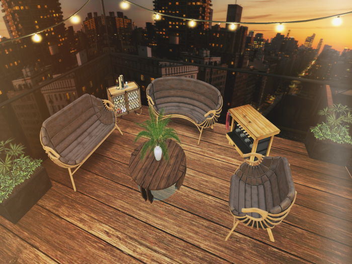 Rustic Leather Sofa Set  ( Cuddle  Slow Dance )
