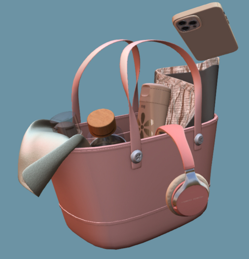 4. Poolside Tanning Supply Bag (holdable)