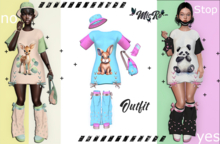 - MicRo - Outfit Ginger Aqua Pink