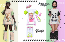 - MicRo - Outfit Ginger Lime Pink