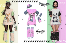 - MicRo - Outfit Ginger Gray Pink