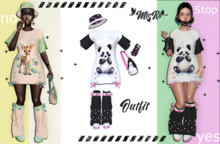 - MicRo - Outfit Ginger Black Pink