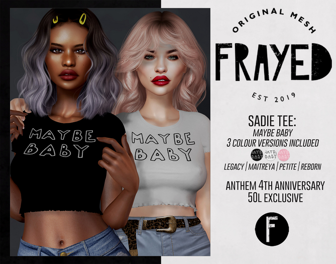 Frayed - Sadie Tee - Maybe Baby