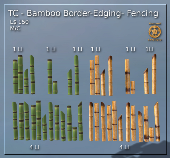 TC - Bamboo Border-Edging- Fencing