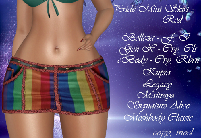 Pride Skirt Red