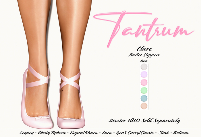 Tantrum - Clare Ballet Slipper - Pack Two