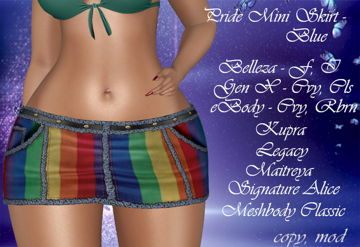 Pride Skirt Blue