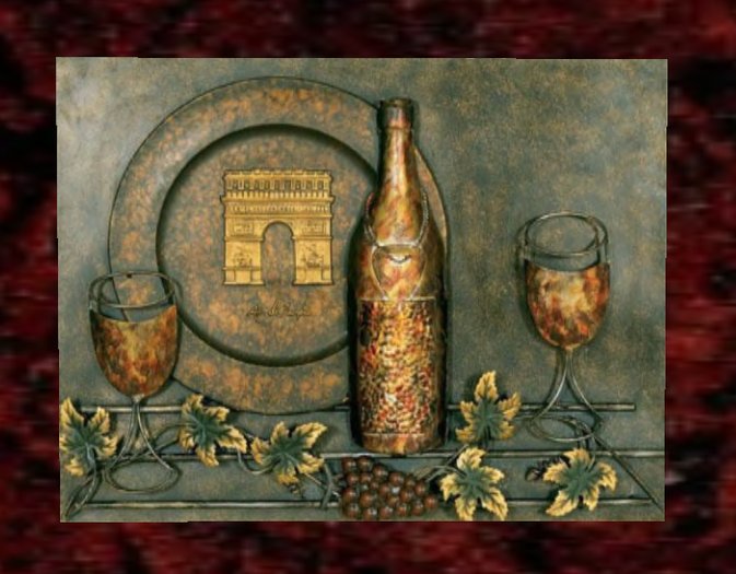 Metal Wall Art- wine set