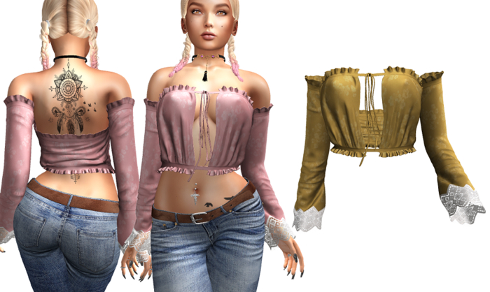 Petite Mort- Butter Spring Dreams Top MAITREYA