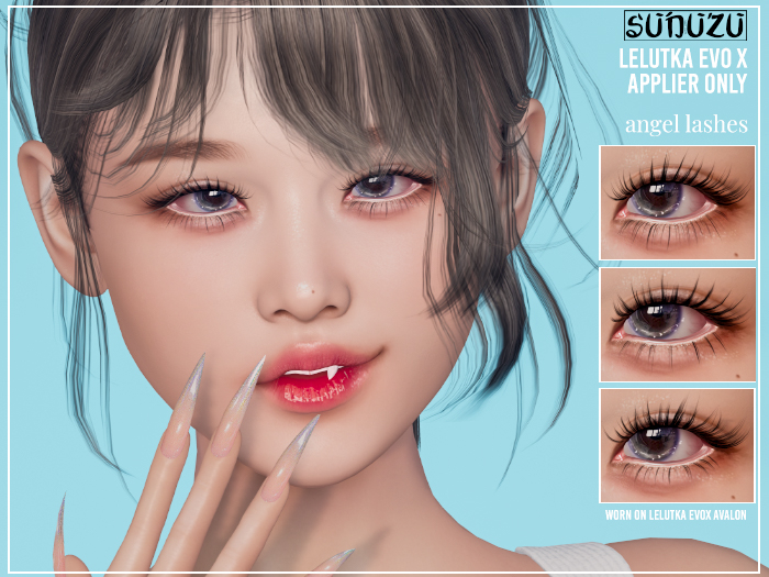 SUNUZU - Angel Eyelashes / Lelutka EVO X APPLIER