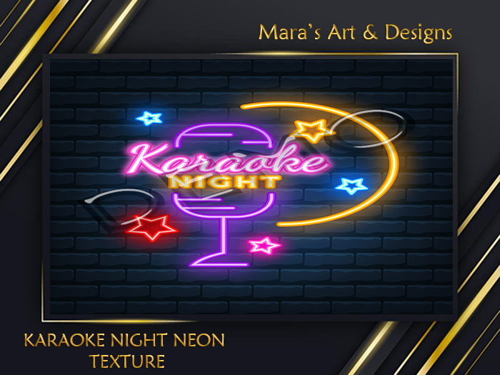 Karaoke Night Neon Texture-FULL PERM