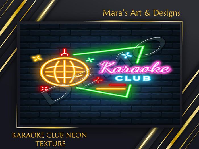 Karaoke Club Neon Texture-FULL PERM