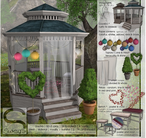 Sway's [Spring Gazebo] His Stool . vivid