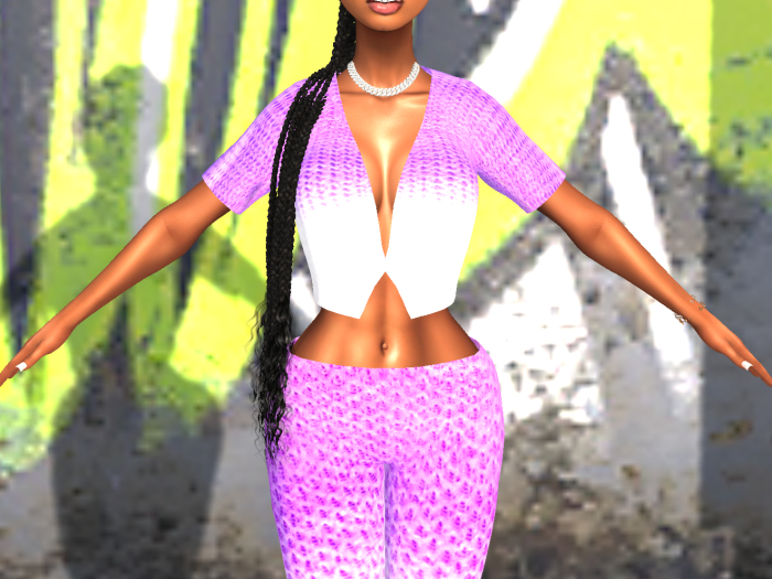 crochet purple pants