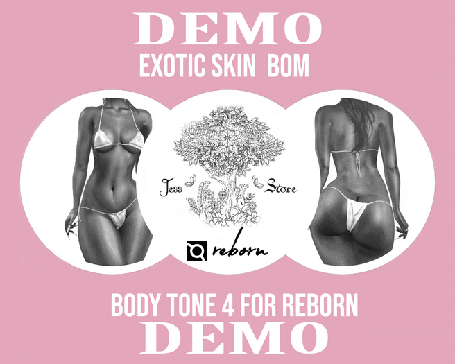DEMO jess store unpack add me BODY SKIN REBORN   TONE 4