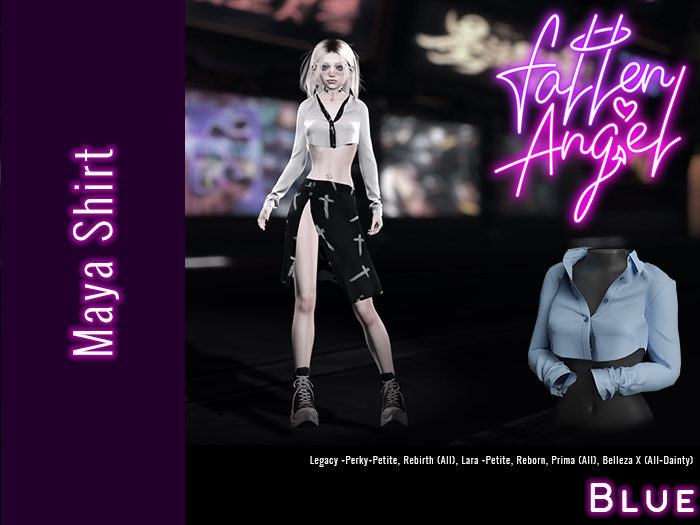 .:: Fallen Angel ::. Maya Shirt - BLUE